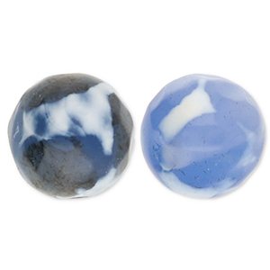 Kralen natuursteen chalcedoon 8mm Blue-white