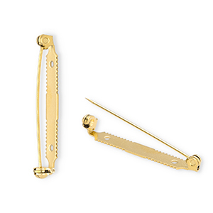 Benodigdheden van Stainless steel Roestvrij staal (RVS) brochespeld Gold