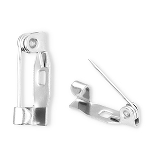 Benodigdheden van Stainless steel Roestvrij staal (RVS) brochespeld Silver