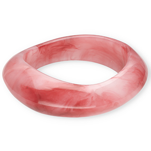 Armbanden bangle resin Pink