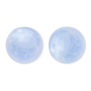 16 mm kralen van acryl round Blue-marble