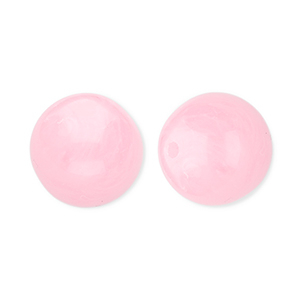12 mm kralen van acryl round Pink-marble