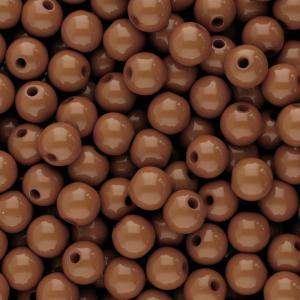 8 mm kralen van acryl shiny Dark cognac brown