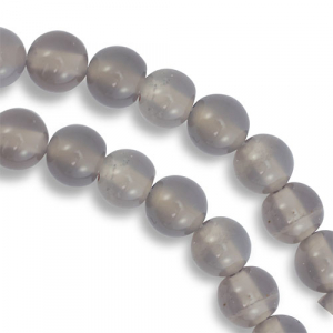 Natuursteen kralen chalcedoon en agaat 6mm Grey opal