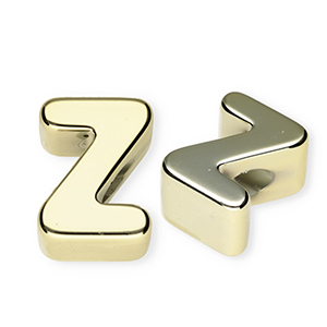 Acryl letterkralen letter Z Gold