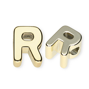 Acryl letterkralen letter R Gold