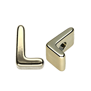 Acryl letterkralen letter L Gold