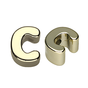 Acryl letterkralen letter C Gold