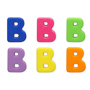 Acryl letterkralen letter B Multicolour