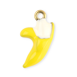 Bedels van Stainless steel Roestvrij staal (RVS) banana Yellow-white