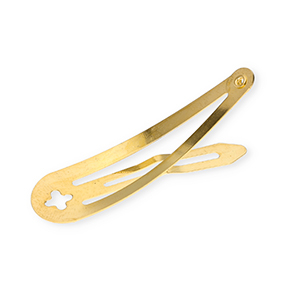 Metaal onderdelen haarclip met oogje Gold