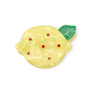 Haaraccessoires haarklem lemon Pearl shine yellow-green-dark red