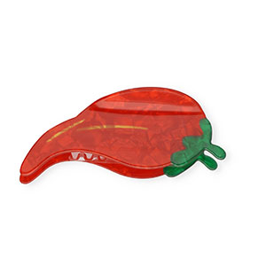 Haaraccessoires haarklem chili pepper Pearl shine red-pearl shine green-gold