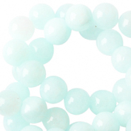 6 mm kralen natuursteen Light turquoise blue