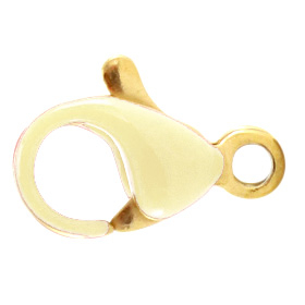 Benodigdheden van Stainless steel Roestvrij staal (RVS) karabijnslot 10mm Off-white-goud