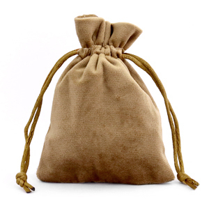 Velvet sieradenzakje Brown