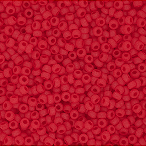 Miyuki 11/0 rocailles Matted Transparent Lt.Red 11-0140F