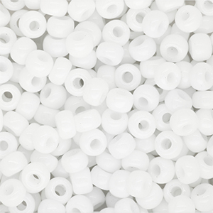 Miyuki 6/0 rocailles Opaque White 6-402