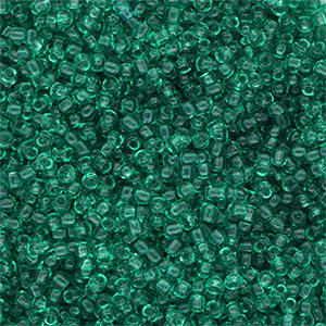 Rocailles&nbsp;8/0&nbsp;(3mm) Transparent green