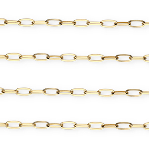 Schakelkettingen van Stainless steel Roestvrij staal (RVS) Gold