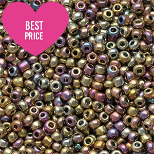 Rocailles 12/0 (2mm) Metallic shine multicolor galaxy