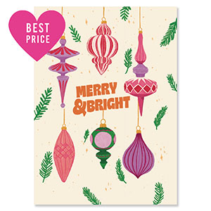 BY31&reg; Kaartjes voor sieraden "Merry & Bright" Off white-pink-purple-dark green