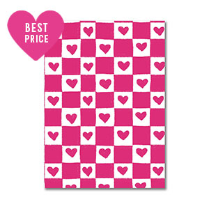 BY31&reg; Kaartjes voor sieraden heart White-fuchsia
