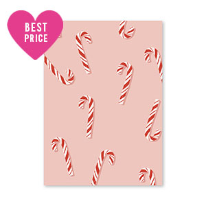 Kaartjes voor sieraden candy canes Pink-red-white