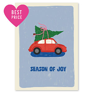 Kaartjes voor sieraden "Season of joy" Blue-red-green