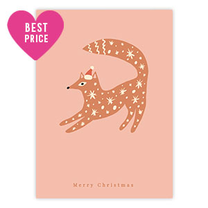 Kaartjes voor sieraden "Merry Christmas" Pink