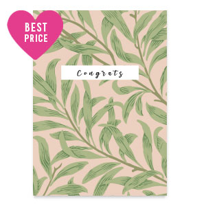 Kaartjes voor sieraden "Congrats" Antique pink