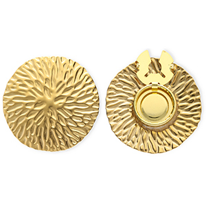 Button covers van Stainless steel Roestvrij staal (RVS) round Gold