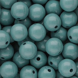 12 mm kralen van DQ acryl shiny Cameo blue 15-4414 TCX