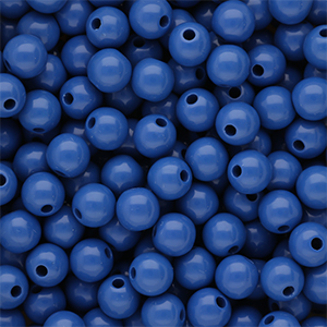 10 mm kralen van DQ acryl shiny Dazzling blue 18-3949 TCX