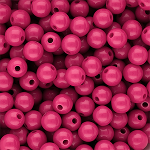 8 mm kralen van DQ acryl shiny Rose violet 17-2624 TCX