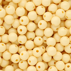 8 mm kralen van DQ acryl shiny Pastel yellow 11-0616 TPG
