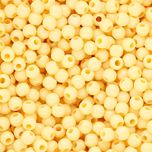 6 mm kralen van DQ acryl shiny Pastel yellow 11-0616 TPG