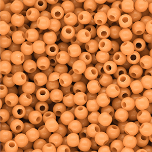 4 mm kralen van DQ acryl shiny Chamois orange 15-1145 TCX