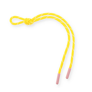 Sleutelhangers paracord Yellow-white-light pink