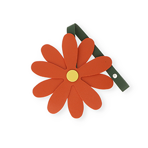 Statement hangers flower Terracotta red-yellow-dark green