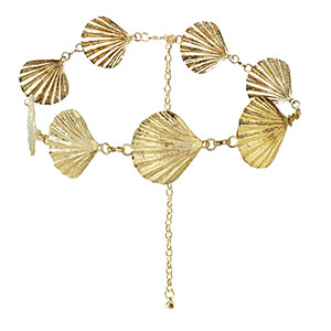 Heupkettingen shells Gold