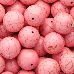 Keramiek kraal 20mm Pink