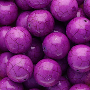 Keramiek kraal 20mm Purple
