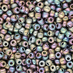 Rocailles 6/0 (4mm) Metallic shine multicolour galaxy