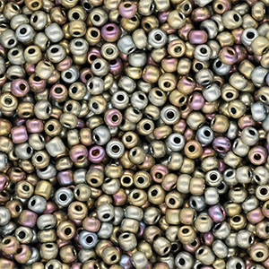 Rocailles 8/0 (3mm) Metallic shine multicolour galaxy