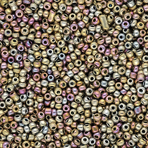 Rocailles 12/0 (2mm) Metallic shine multicolour galaxy
