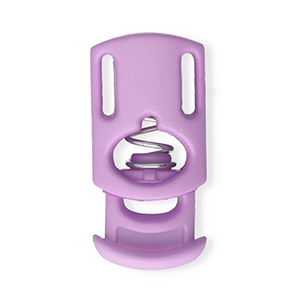 Gekleurde onderdelen koordstopper rectangle Lilac