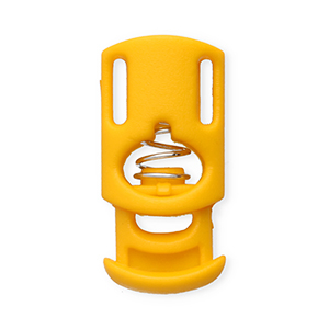 Gekleurde onderdelen koordstopper rectangle Tropical orange