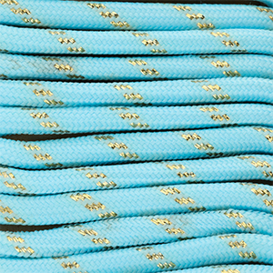 Musthave paracord 6mm Light blue-gold