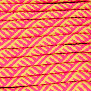 Musthave paracord 6mm Neon pink-yellow